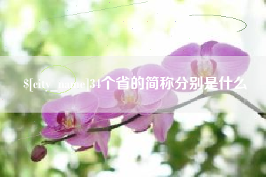 亳州34个省的简称分别是什么