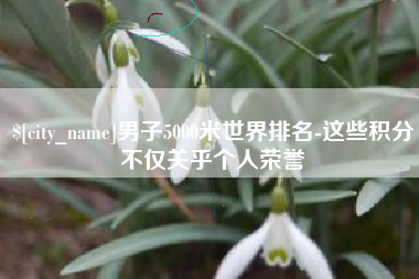 亳州男子5000米世界排名-这些积分不仅关乎个人荣誉