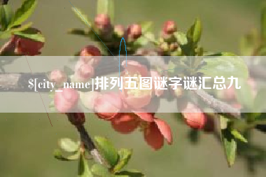 亳州排列五图谜字谜汇总九