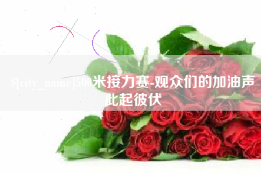 亳州500米接力赛-观众们的加油声此起彼伏