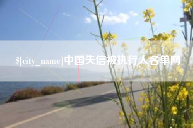 亳州中国失信被执行人名单网