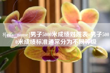 亳州男子5000米成绩对照表-男子5000米成绩标准通常分为不同等级