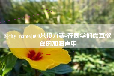 亳州600米接力赛-在同学们震耳欲聋的加油声中