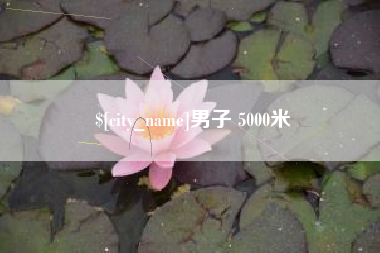 亳州男子 5000米