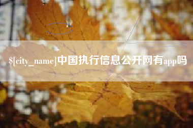 亳州中国执行信息公开网有app吗