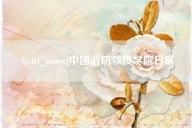 亳州中国消防救援学院日常
