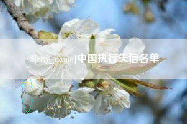 亳州中国执行失信名单