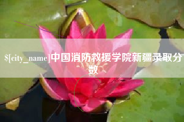 亳州中国消防救援学院新疆录取分数