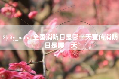 亳州全国消防日是哪一天宣传消防日是哪一天