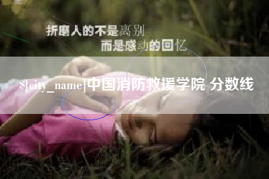 亳州中国消防救援学院 分数线