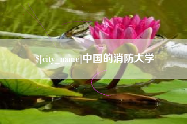 亳州中国的消防大学