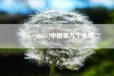 亳州中国第九个金牌
