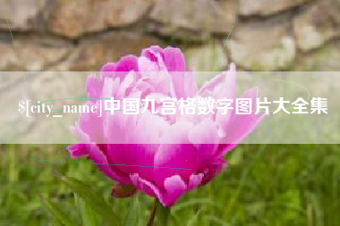 亳州中国九宫格数字图片大全集