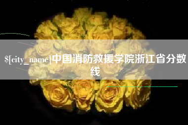 亳州中国消防救援学院浙江省分数线