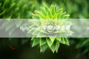 亳州中国19块金牌