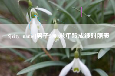 亳州男子5000米年龄成绩对照表