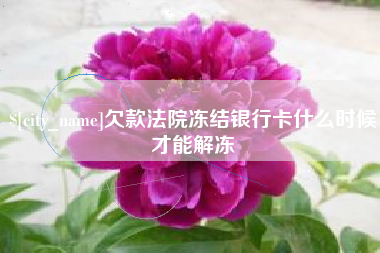 亳州欠款法院冻结银行卡什么时候才能解冻