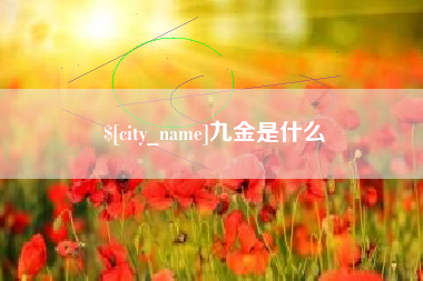 亳州九金是什么