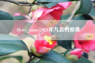 亳州2021年九宫对照表