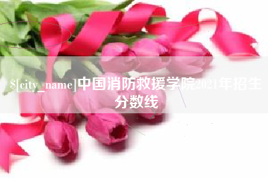 亳州中国消防救援学院2021年招生分数线