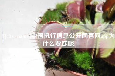 亳州中国执行信息公开网官网app为什么要钱呢