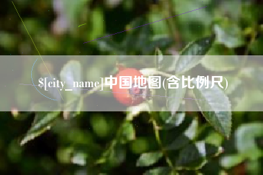 亳州中国地图(含比例尺)